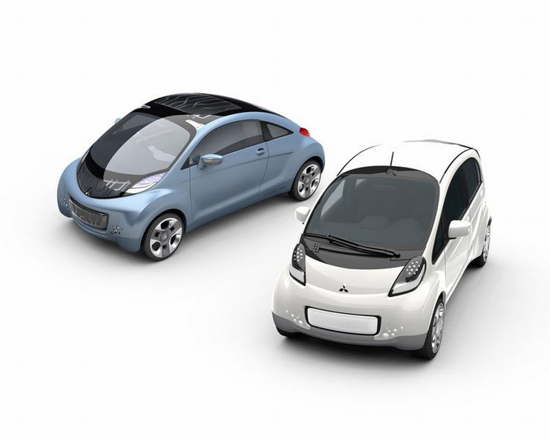Illustration for article titled Mitsubishi iMiEV Sport Air Concept: Similar Body, Tron-Like Interior